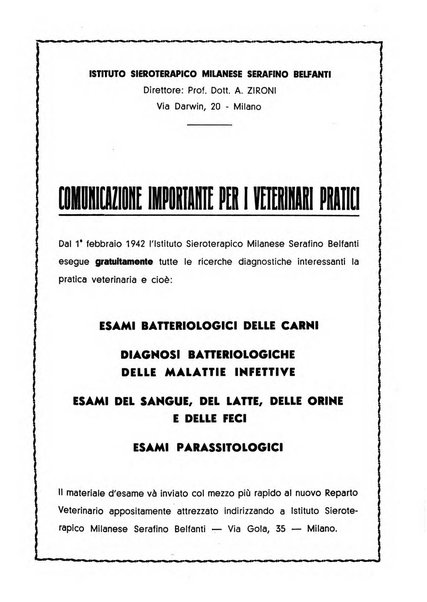 La clinica veterinaria rivista di medicina e chirurgia pratica degli animali domestici