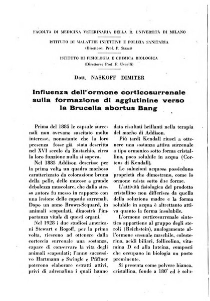 La clinica veterinaria rivista di medicina e chirurgia pratica degli animali domestici