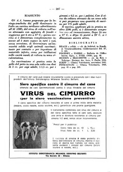 La clinica veterinaria rivista di medicina e chirurgia pratica degli animali domestici