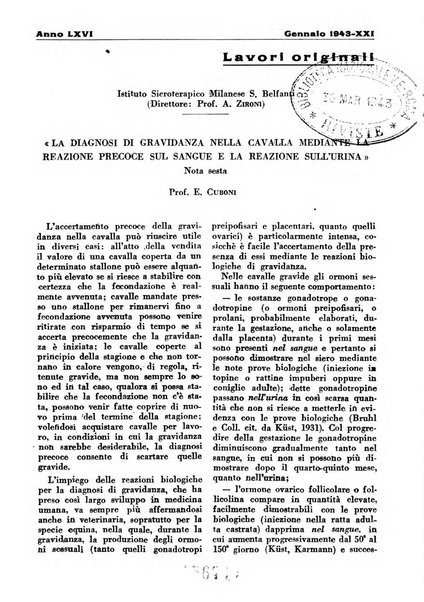 La clinica veterinaria rivista di medicina e chirurgia pratica degli animali domestici