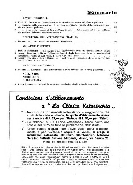 La clinica veterinaria rivista di medicina e chirurgia pratica degli animali domestici