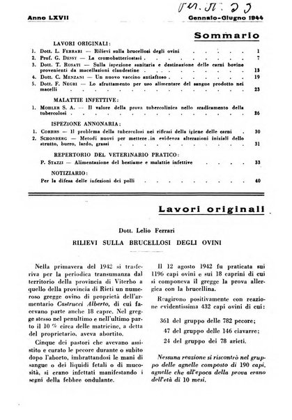 La clinica veterinaria rivista di medicina e chirurgia pratica degli animali domestici