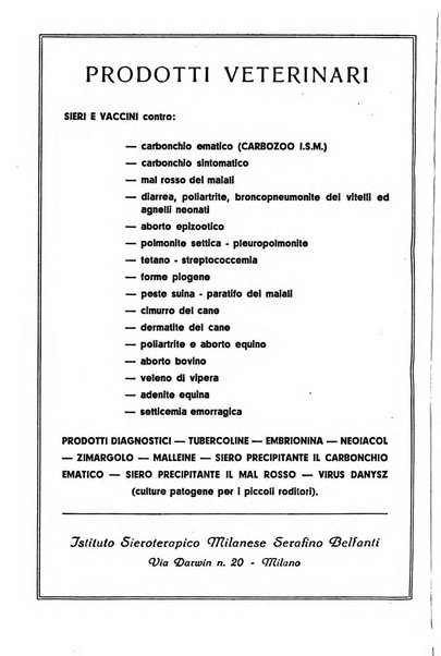 La clinica veterinaria rivista di medicina e chirurgia pratica degli animali domestici