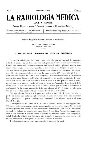 La radiologia medica rivista mensile