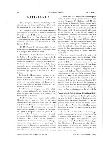 La radiologia medica rivista mensile