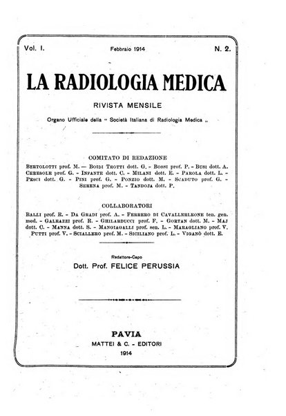 La radiologia medica rivista mensile