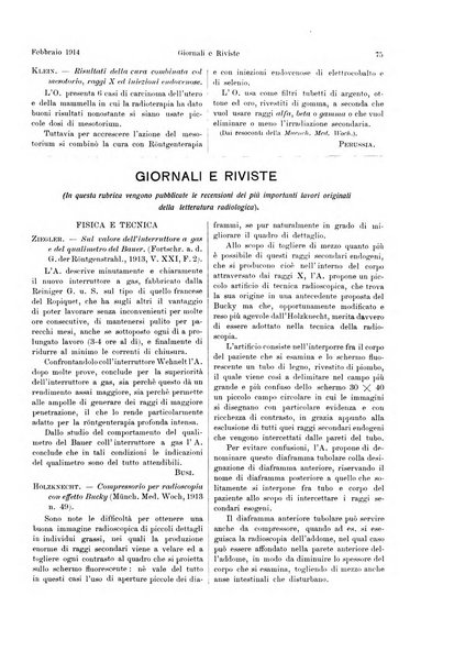 La radiologia medica rivista mensile