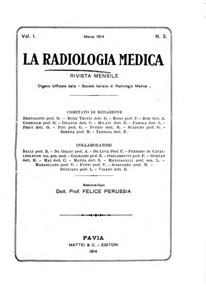 La radiologia medica rivista mensile