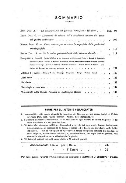 La radiologia medica rivista mensile