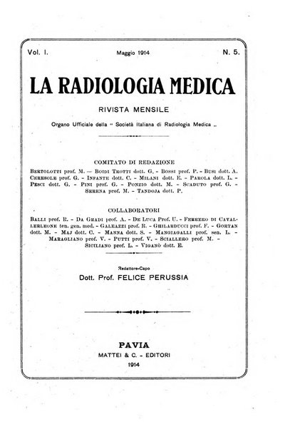 La radiologia medica rivista mensile