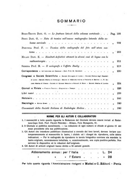 La radiologia medica rivista mensile