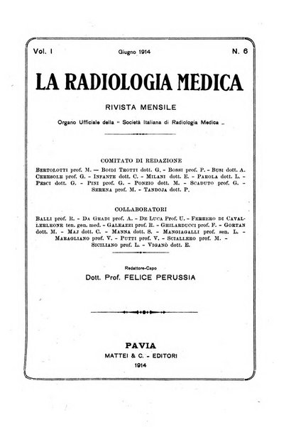 La radiologia medica rivista mensile