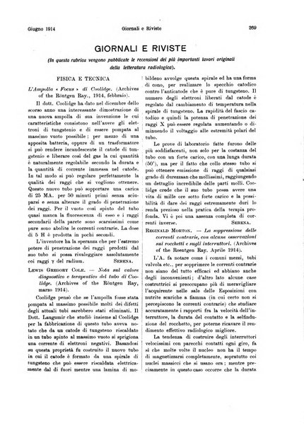 La radiologia medica rivista mensile