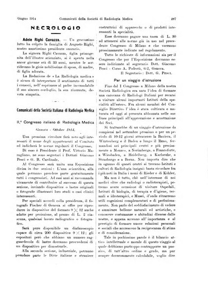 La radiologia medica rivista mensile