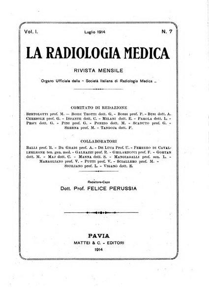 La radiologia medica rivista mensile