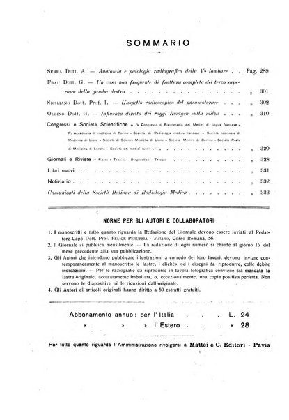 La radiologia medica rivista mensile