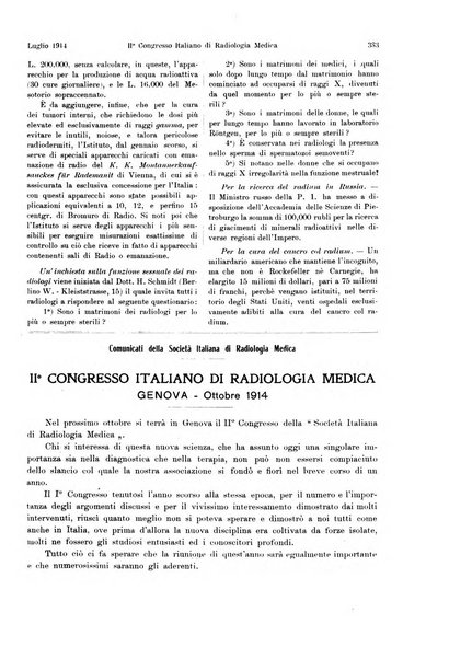 La radiologia medica rivista mensile