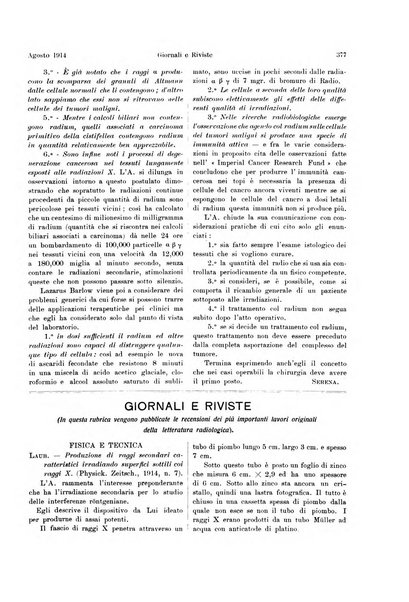 La radiologia medica rivista mensile