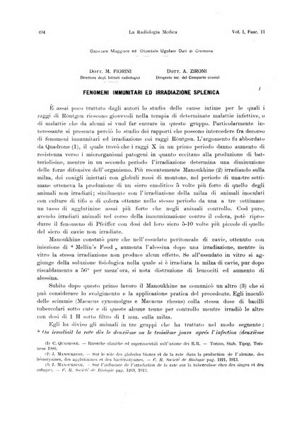 La radiologia medica rivista mensile