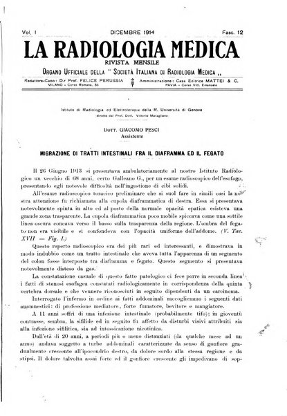 La radiologia medica rivista mensile