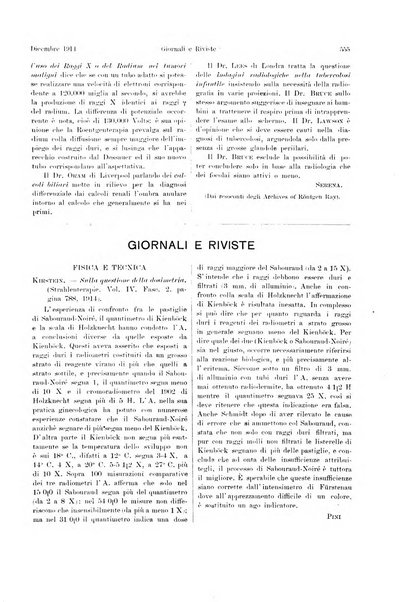 La radiologia medica rivista mensile