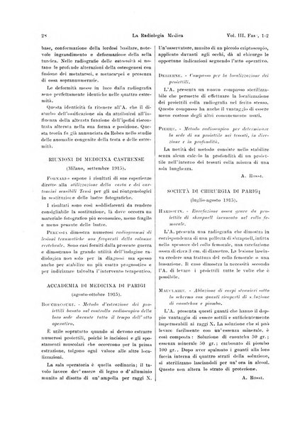 La radiologia medica rivista mensile