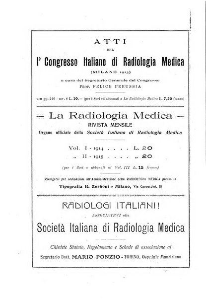 La radiologia medica rivista mensile