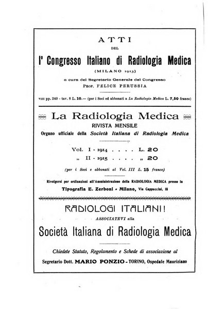 La radiologia medica rivista mensile