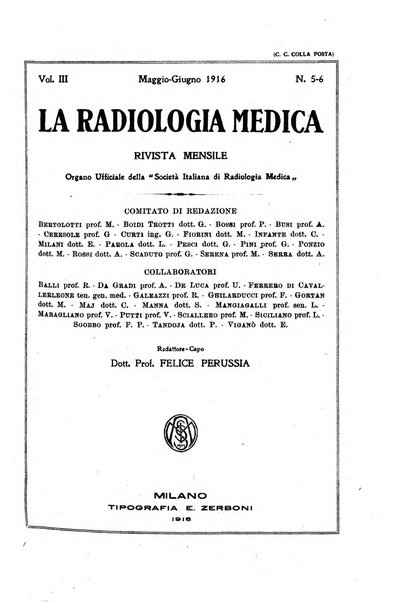 La radiologia medica rivista mensile