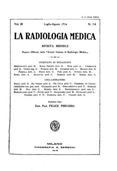 La radiologia medica rivista mensile