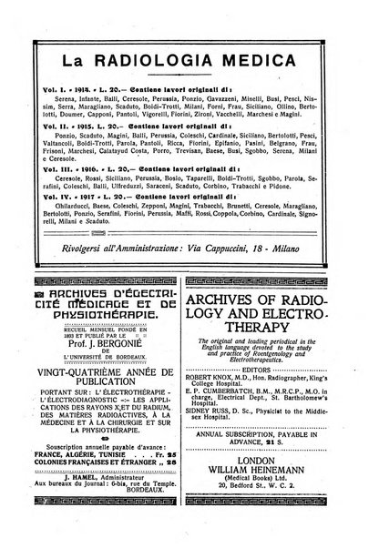 La radiologia medica rivista mensile