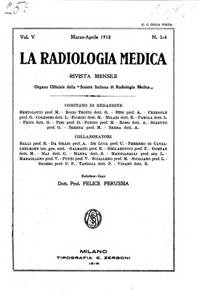 La radiologia medica rivista mensile