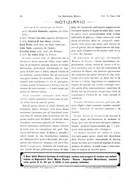 La radiologia medica rivista mensile