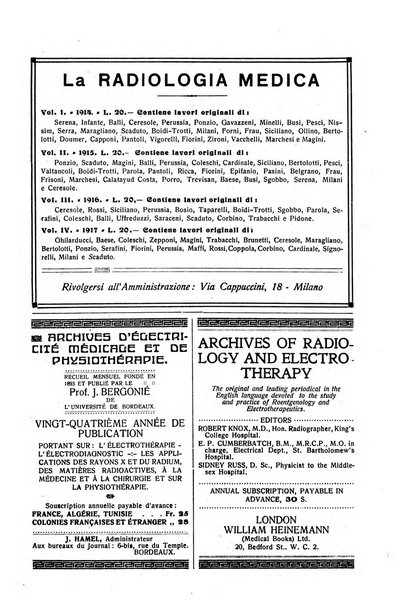 La radiologia medica rivista mensile