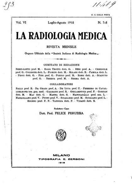 La radiologia medica rivista mensile