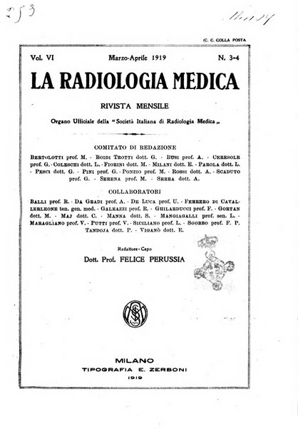 La radiologia medica rivista mensile