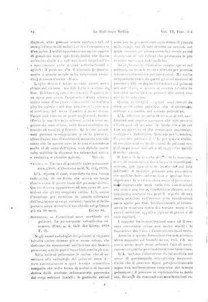 La radiologia medica rivista mensile