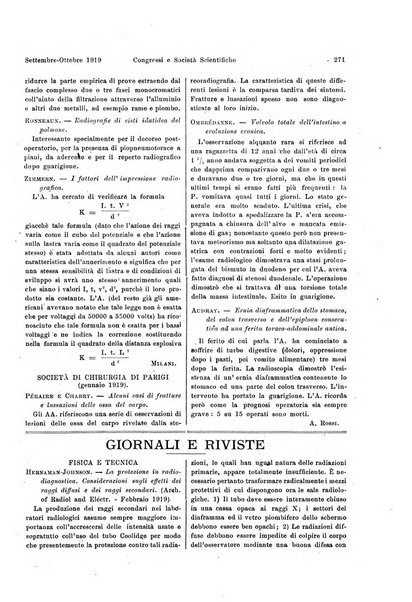 La radiologia medica rivista mensile