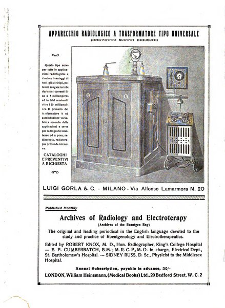 La radiologia medica rivista mensile