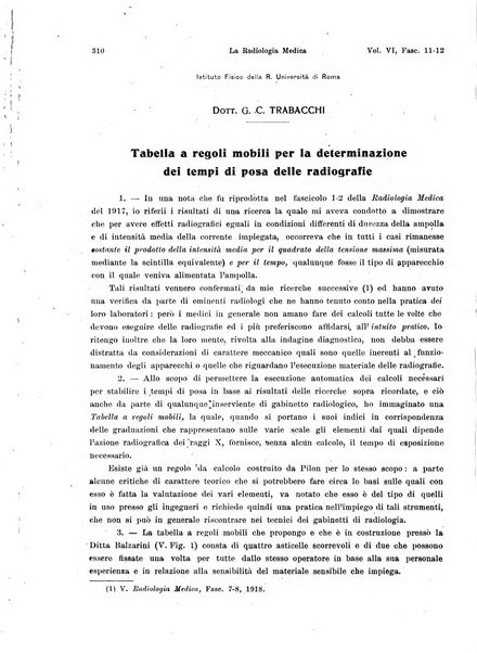 La radiologia medica rivista mensile