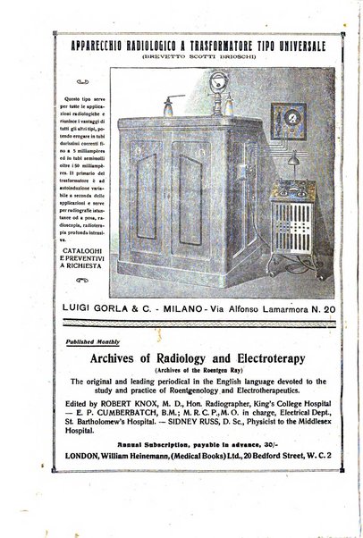 La radiologia medica rivista mensile