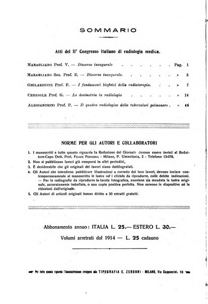 La radiologia medica rivista mensile