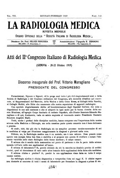 La radiologia medica rivista mensile