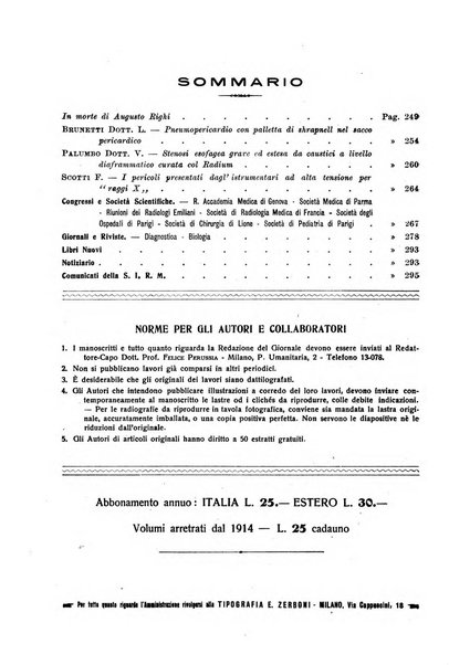 La radiologia medica rivista mensile