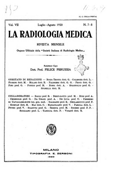 La radiologia medica rivista mensile