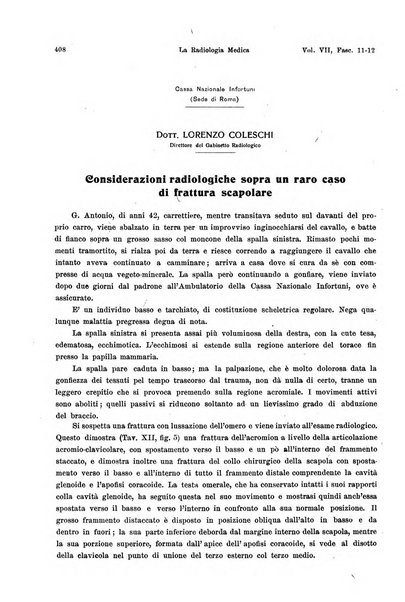 La radiologia medica rivista mensile