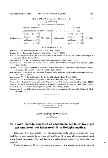 La radiologia medica rivista mensile