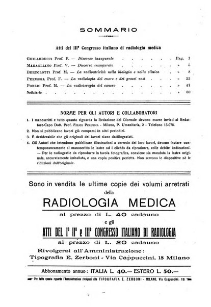 La radiologia medica rivista mensile