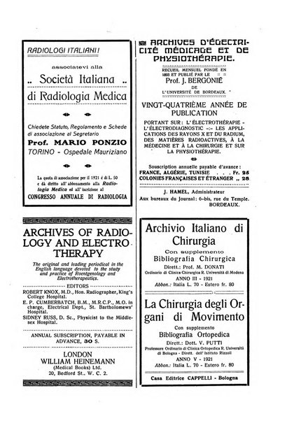 La radiologia medica rivista mensile