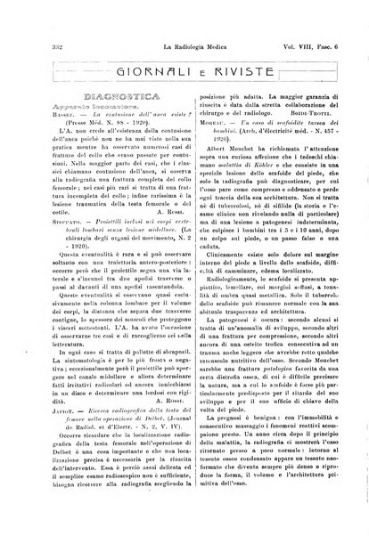 La radiologia medica rivista mensile